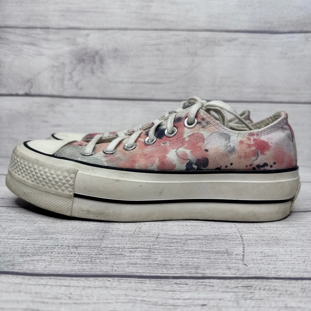 Converse Chuck Taylor All‎ Star Platform Floral Print Low Top Sneakers Size 5.5